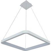 Brilagi - Stmievateľný LED luster na lanku FALCON SLIM LED/50W/230V 50x50 cm biela + s diaľkovým ovládačom