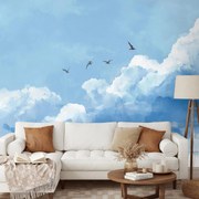 Fototapeta - Vtáky v oblakoch (147x102 cm)
