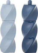 Bloomingville Mlynček na soľ a korenie Riley Blue – set 2 ks