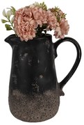 Čierno-sivý keramický džbán M - 16*12*18 cm