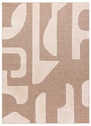 Koberec SPARK 0696A geometrický, béžový / krémový