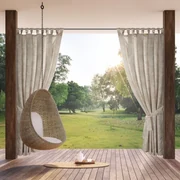 Dekorstudio Záhradný záves s potlačou GARDEN 15 na putkách Rozmer závesu: 155x220cm