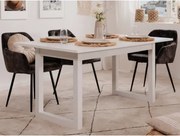 Rozkladací jedálenský stôl Denver 160x90 cm, biely%