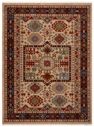 Koberec KESHAN, strapce 6668/53555 béžový / bordový