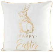 VEĽKONOČNÁ DEKORAČNÁ OBLIEČKA NA VANKÚŠ EASTER43 45X45 CM VZOROVANÁ