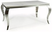 Signal PRINCE CERAMIC jedálenský stôl BIELA CALACATTA/CHROME 180X90
