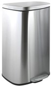 Nášľapný oceľový odpadkový kôš v matne striebornej farbe 50 l Akira – Spirella