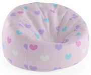 Sedací vak Cocoon srdce vedľa srdca, ružová