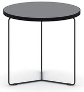 Okrúhly konferenčný stôl TENDER, priemer 50 cm, grafit