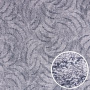 Metrážny koberec Scroll šedý, na mieru, šíře 5m, šedá, filc, obývacia izba, AladinWorld Expres