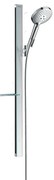 Hansgrohe Raindance Select S, sprchová súprava 120 3jet EcoSmart 9 l/min so sprchovou tyčou 900 mm a poličkou, chrómová, HAN-27649000