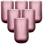 Altom Pohár Selena Purple, 430 ml, sada 6 ks