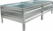 Vyvýšený záhon LEGI 0,65 × 2 m, pozinkovaný oceľový rám, výška 40 cm
