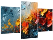 Obraz - Abstraktná maľba kvetov III. (90x60 cm)