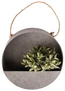 Sivý nástenný kvetináč Esschert Design, ø 35 cm
