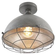 Priemyselné stropné svietidlo staro strieborné 32 cm - Course