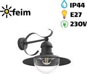 Philips 01816/30/PN Topiary nástenné svietidlo čierne 1x E27 IP44