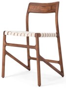 Hnedá/krémovobiela jedálenská stolička Fawn – Gazzda