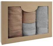 BAVLNENÉ UTERÁKY SOLANO SADA 2 KS 50X90 CM, 2 KS 70X140 CM VIACFAREBNÁ