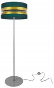 Stojacia lampa Intense Gold, 1x textilné tienidlo (výber zo 6 farieb), (výber z 3 farieb konštrukcie), (fi 40cm), o