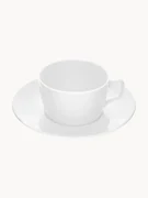 Ručne vyrobené porcelánové kávové šálky's podšálkami Cosmopolitan, 2 ks