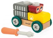 BricoKids - Drevené autíčko na zostavenie - medvedík