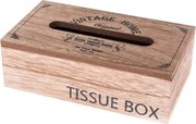 Box na vreckovky Vintage Home 25x8 cm, drevený%