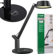 JU Čierna stolná LED lampa 8 W