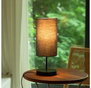Aigostar B.V. Aigostar - Stolná lampa s USB portom 1xE27/40W/230V čierna AI1553