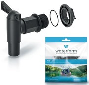 Waterform Kohútik na sude na dažďovú vodu CANTAP 2 čierny