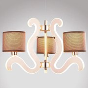 Ambrosia 3 Závesné svietidlo 3x40W E14 + 18,4W LED meď
