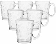 Altom Súprava 6 sklenených hrnčekov Star 300 ml