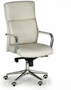 Kožená kancelárska stolička VIRO, béžová