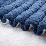 Prešívaná baránková súprava INVERNO tmavo modrá