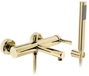 Rea Pixel, vaňová batéria s ručnou sprchovou súpravou, zlatá lesklá, REA-B4524