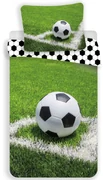 DETSKÉ BAVLNENÉ OBLIEČKY FOOTBALL 140X200 CM, 1KS 70X90 CM VZOROVANÉ