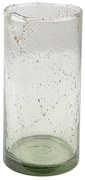 Sklenená transparentná fúkaná váza Sandy - Ø10*20 cm