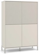 Vitrína KAMARO 4DK 103,5 cm kašmírová