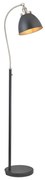 Endon 98753 - Stojacia lampa FRANKLIN 1xE27/10W/230V matný chróm/antracit