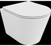 Mexen Rico WC misa Rimless s pomaly padajúcim sedátkom, duroplast, matná biela - 30724001