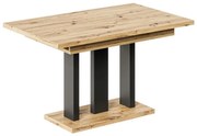 Rozkladací stôl Appia130/210x80cm Mat čierne nohy Dub Aristan