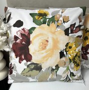 INTERMEDIC SK Obliečka na vankúšik Colorful Flowers Brown 40x40cm