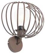 Dizajnová nástenná lampa hrdzavohnedá 30 cm - Johanna