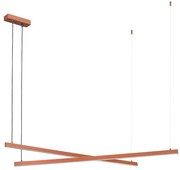 Argon 8837 - LED Luster na lanku MIAMI LED/74W/230V 3000K hnedá