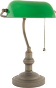 Zelená bankovní Tiffany lampa - Ø 27*40 cm E27 / Max 60W