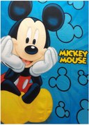 Detská fleecová deka Mickey Mouse - Disney - polar fleece s gramážou 170 gr./m2 - 100 x 140 cm