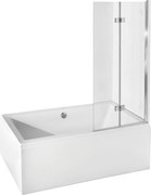 Besco Vaňová zástena PRESTIGIO 80150 (80x150 cm | Transparent)