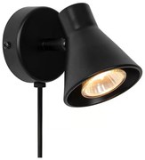 Nordlux - Nástenné svietidlo EIK 1xGU10/35W/230V čierne