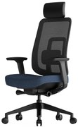 Kancelárska ergonomická stolička K42 — sieť, látka, čierna / viac farieb Modrá