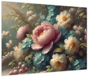 Obraz - Zátišie s kvetmi - maľba (70x50 cm)